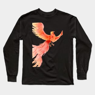 Rising from the Ashes- Phoenix Dark Grey Long Sleeve T-Shirt